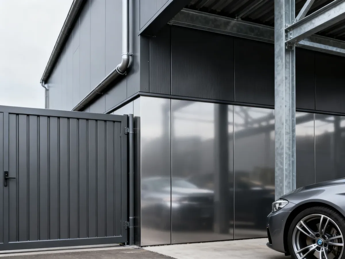 Zastosowania koloru RAL 9007 w architekturze, motoryzacji i przemyśle